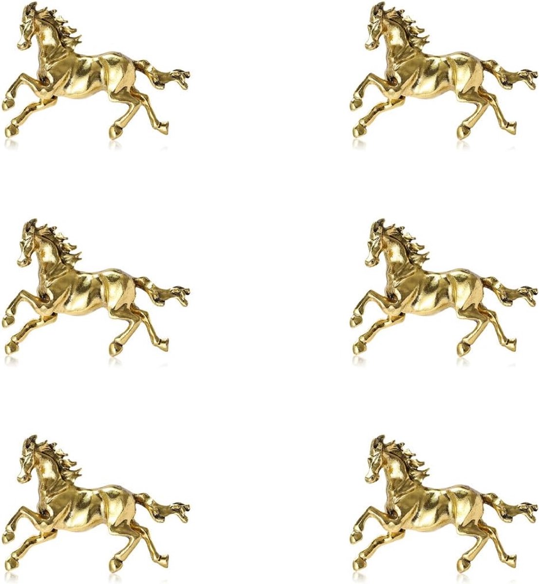 Gouden paard lopende broche, gepersonaliseerde prachtige broche.