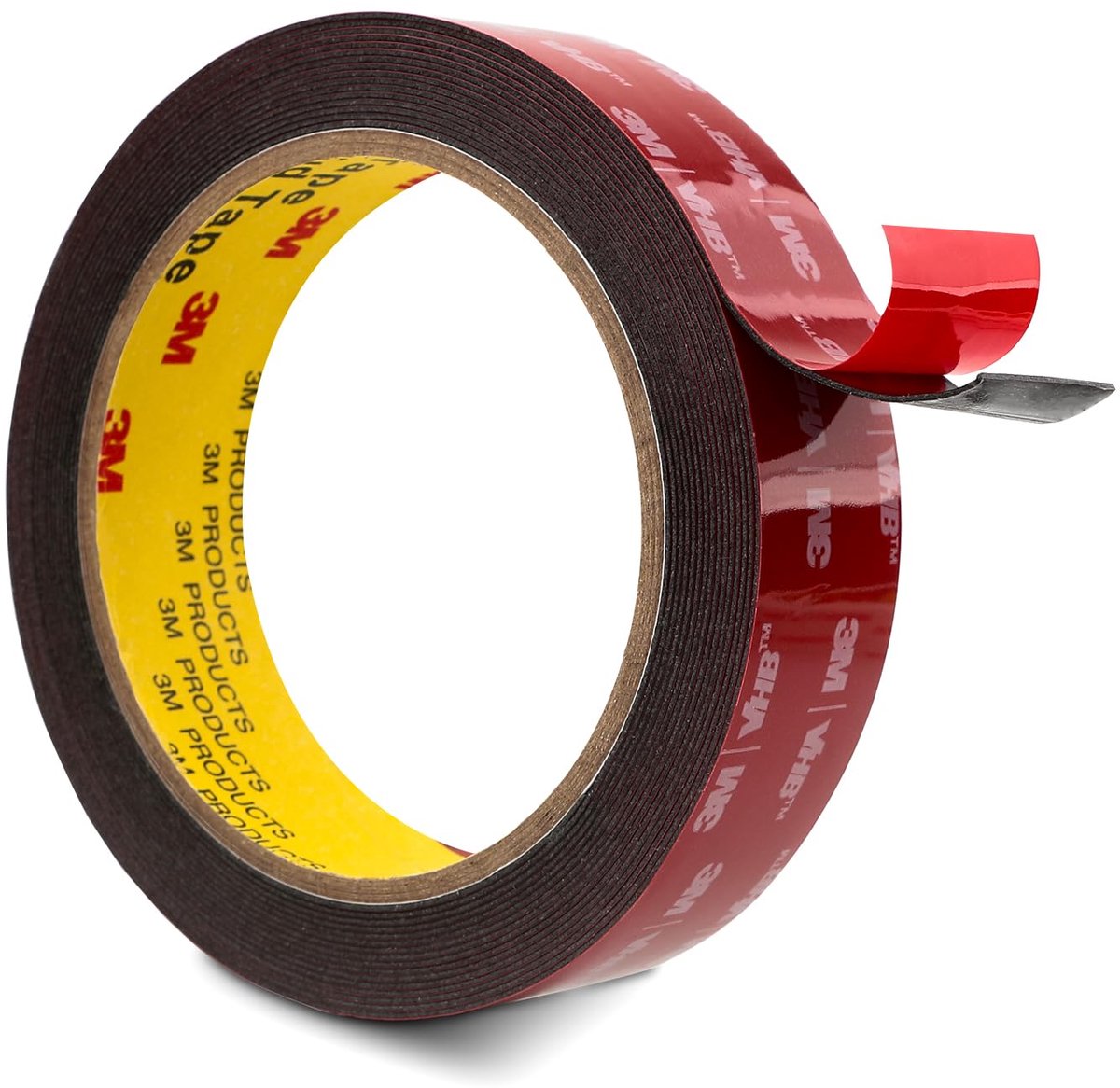 Dubbelzijdige tape 25mm x 4.7m - zwart - extra sterke foam tape - ideaal voor bevestigen - SnelShoppen