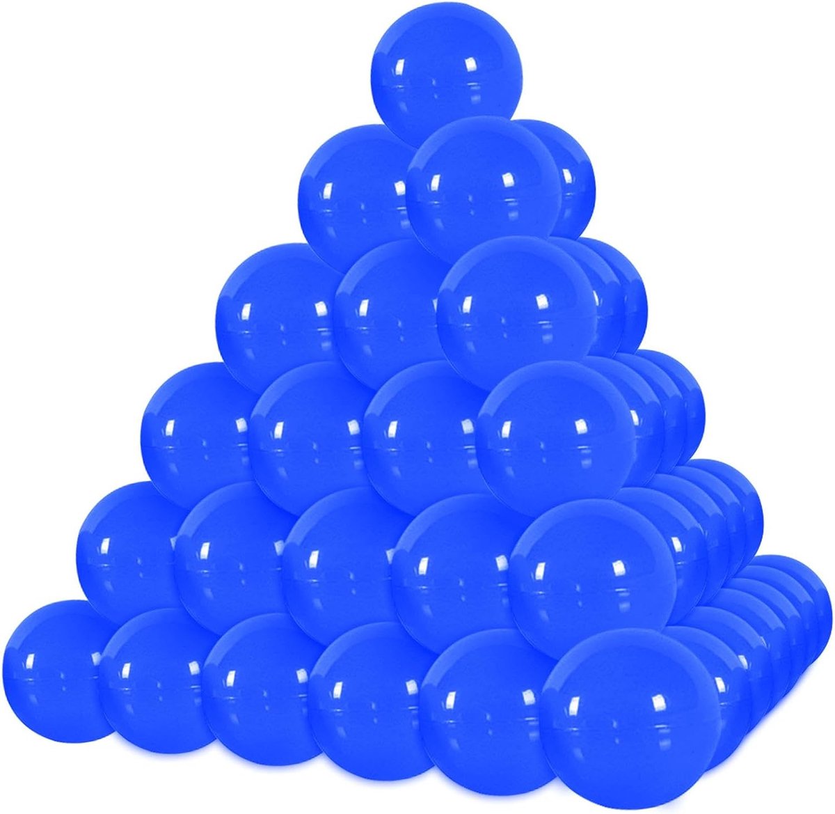 50 Stuks Loterij Ballen om te Openen, 3 cm Plastic Vulbare Ballen, Tombola voor Feestgeschenken, Winnende Spel, Feestelijke Bingo (Blauw)
