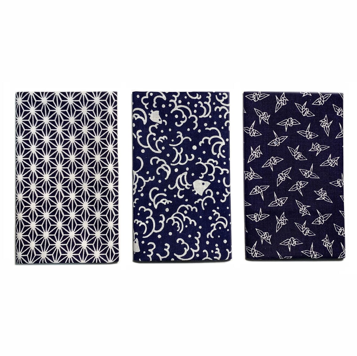 Omgoods - Made in Japan Komon Tenugui Handdoek Set - 3 Traditionele Towel Types