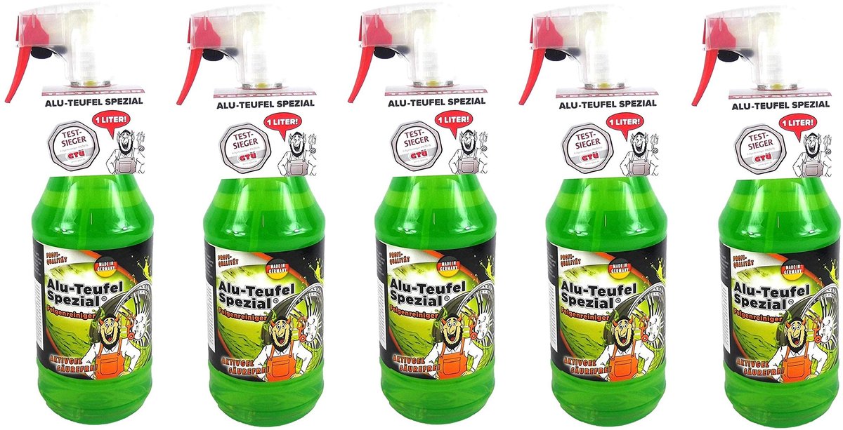 Omgoods - Alu-Teufel Rim Cleaner - 5 x 1 L Biologisch Actief Gel voor Velgen