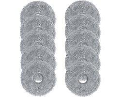 10 stuks microvezel dweilpads voor Dreame L10/L10s/L20/L40/X40/X50, Xiaomi X10+/X20+, Roborock Qrevo S5V Curv, reserve mopdoeken robotstofzuiger accessoires