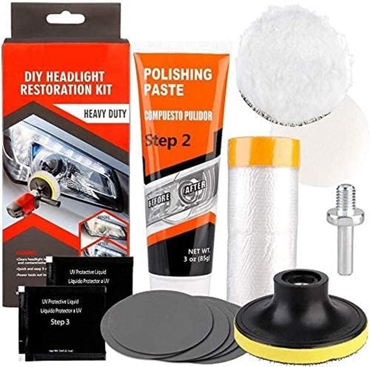 Omgoods - belupai Hoofdlicht Restauratie Kit voor Auto's en Motoren