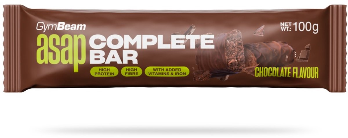 GymBeam ASAP Complete Bar 100 g chocolade