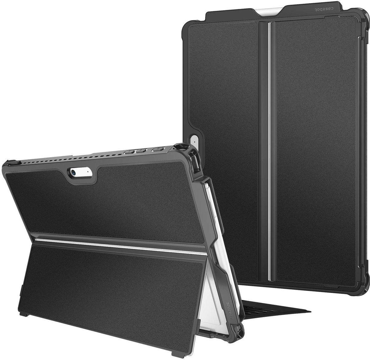 Omgoods - Hard Case voor Microsoft Surface Pro 7 Plus/Pro 7/Pro 6 - Shockproof Folio Bescherming (Zwart)