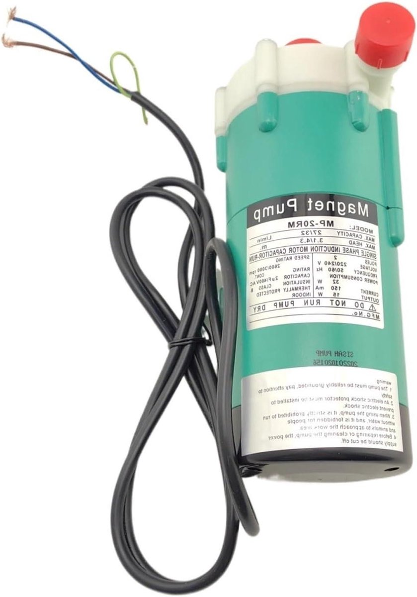 Magnetische Circulatiepomp - Aandrijfpomp Waterpomp - Water Circuleren - Corrosiebescherming - G1/2 - MP-20R
