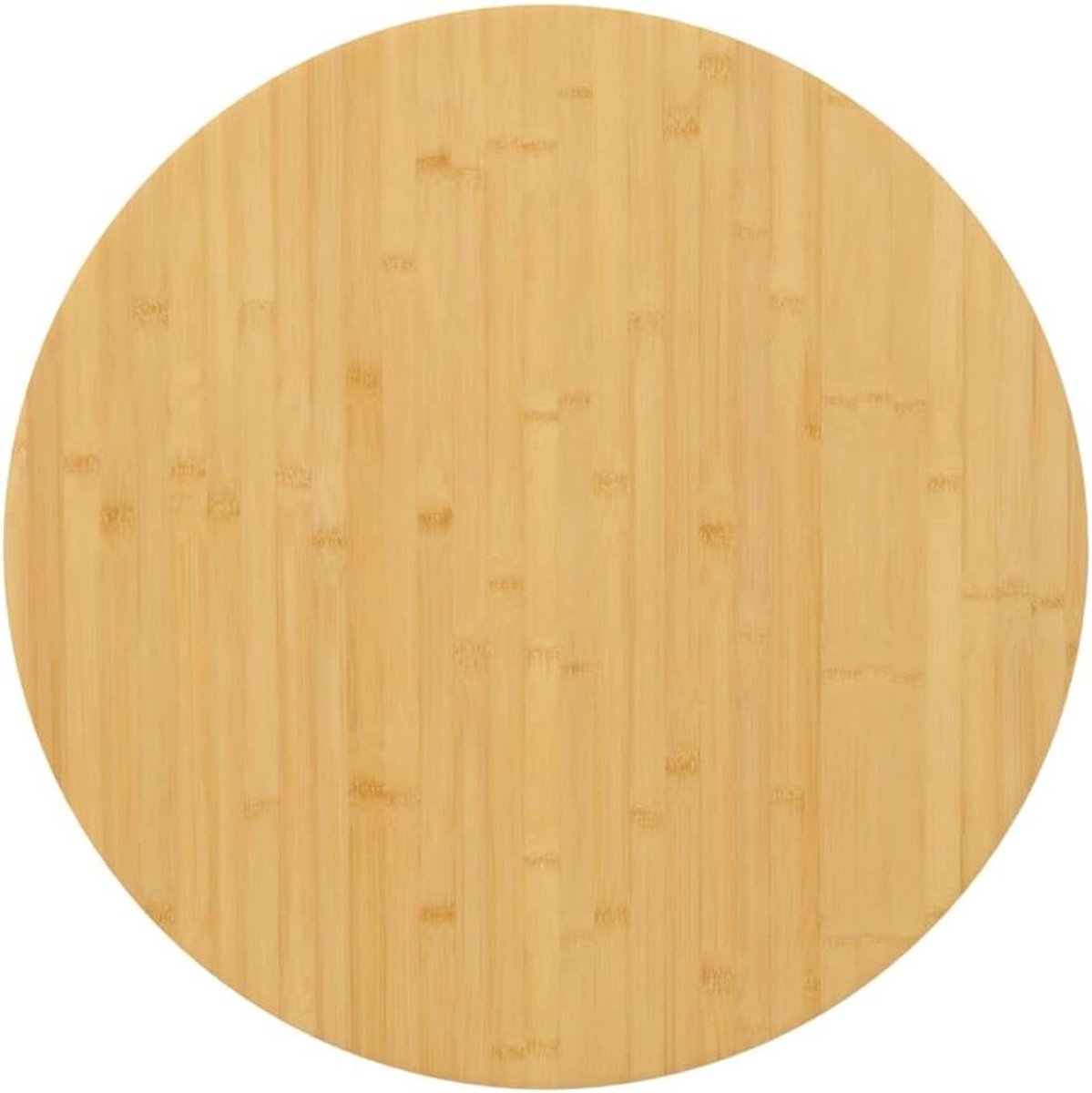 Tafelblad Bamboe - Tafelblad Rond - Tafel Opknappen - Vernis Afwerking - 90x1.5 cm - Natuurlijk