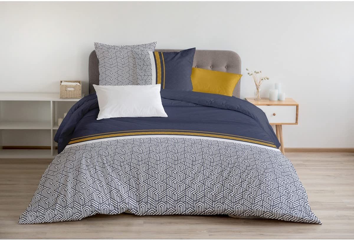 Omgoods - Elegante 3-Piece Katoenen Dekbedovertrekset voor Tweepersoonsbed 240x260cm