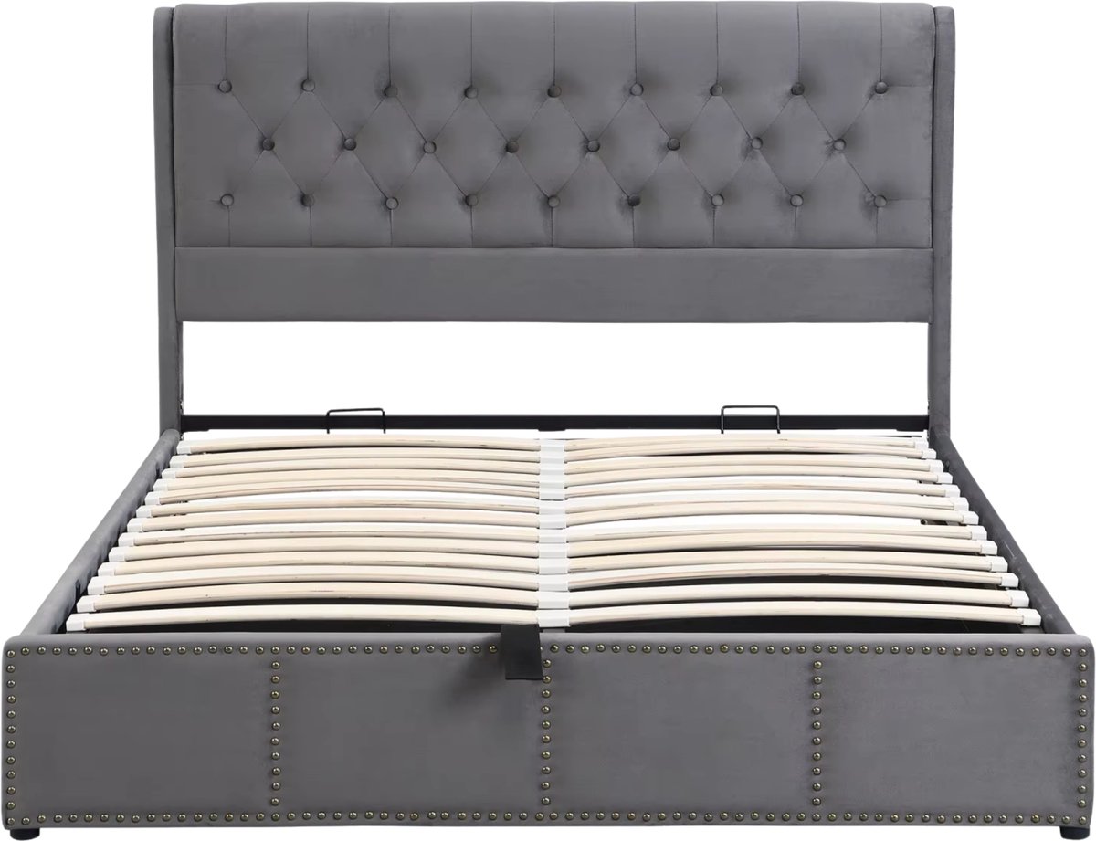 Pocketvering Matras 160x200 cm Grijs - Comfort Matras met Optimale Ondersteuning