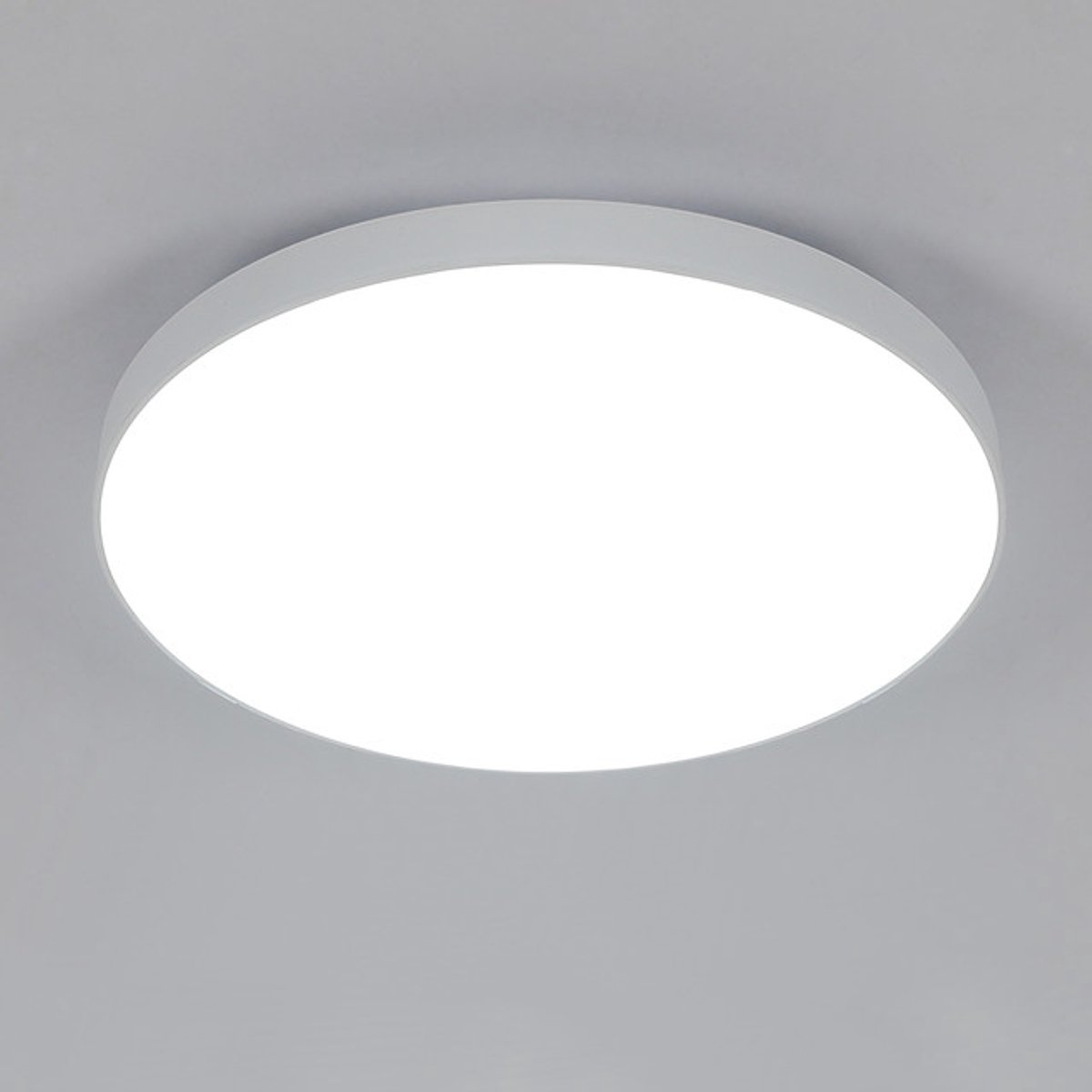 Riserva LED Plafondlamp Rond Wit Modern Minimalistisch 12W 1350lm 6500K Koel Wit Acryl Kap 220V voor Woonkamer, Slaapkamer, Keuken en Badkamer