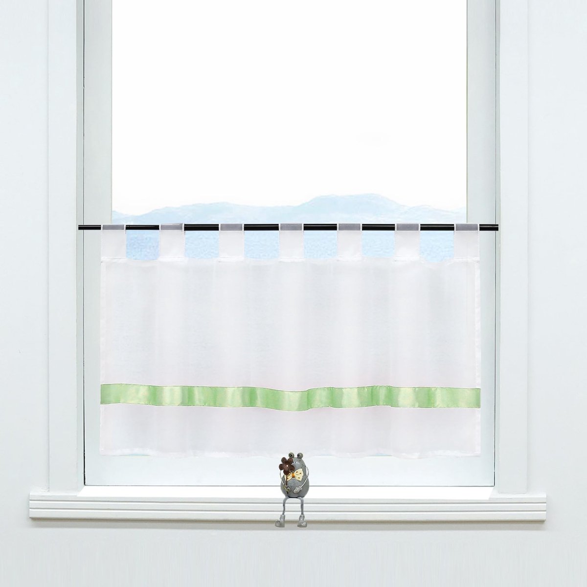 Netgordijn Met Lussen - 45 x 120 cm - Groen