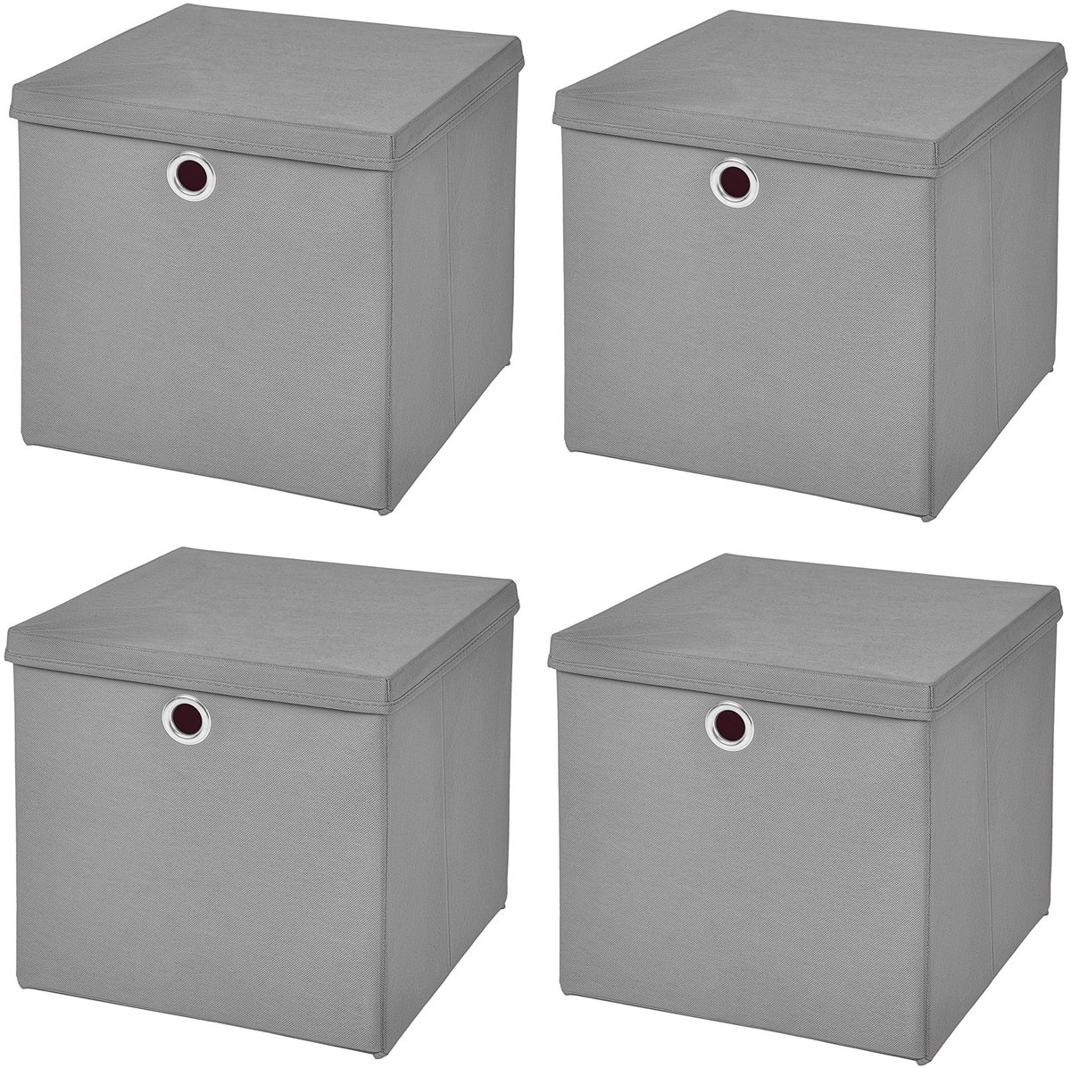 Omgoods - Kleurige Vouwbare Opbergdozen met Deksels - 28 x 28 x 28 cm