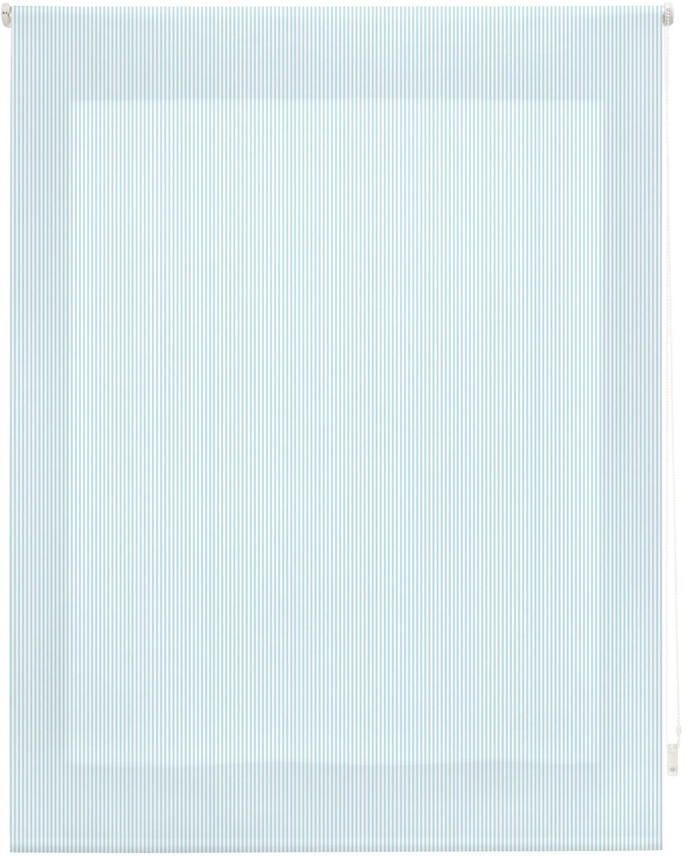 Omgoods - Stripes Rolgordijn, Turquoise, 110 x 180 cm