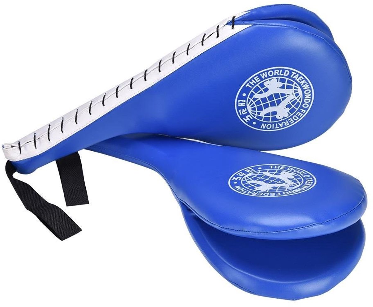 Omgoods - Taekwondo Dubbele Kicker Pads - Duurzaam PU - Voor Snelheidstraining - Ideaal Voor Boksliefhebbers - Verbeter Nauwkeurigheid