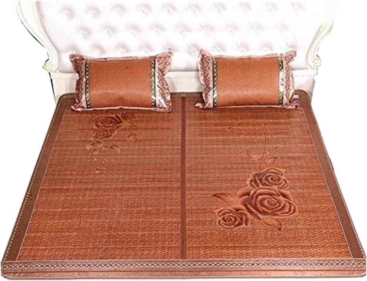 Zomer Mat - Koelmat Slaapmat - Koel Slapen - Ademend Bamboe - 150x195cm - Natuurlijk