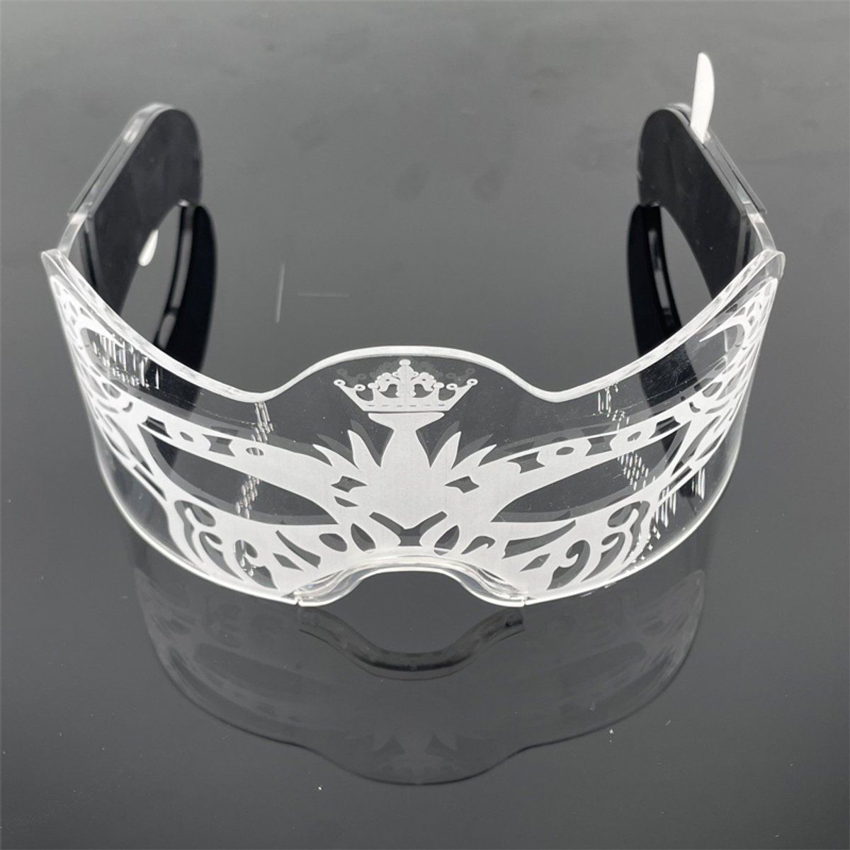 Doppler LED Masker Set van 2 – Lichtgevend Half Face Masker – Cosplay Masker – Halloween – Festival – Carnaval