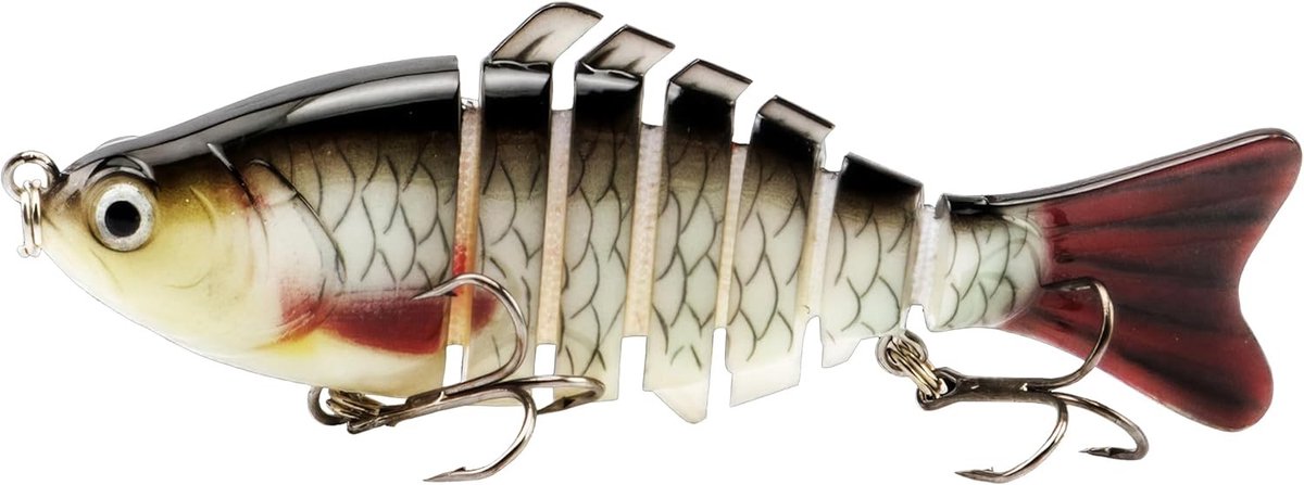 Bionisch Crankbait Visaas - E - 10 cm - Duurzaam ABS Materiaal - Voor Zoet- en Zoutwatervissen