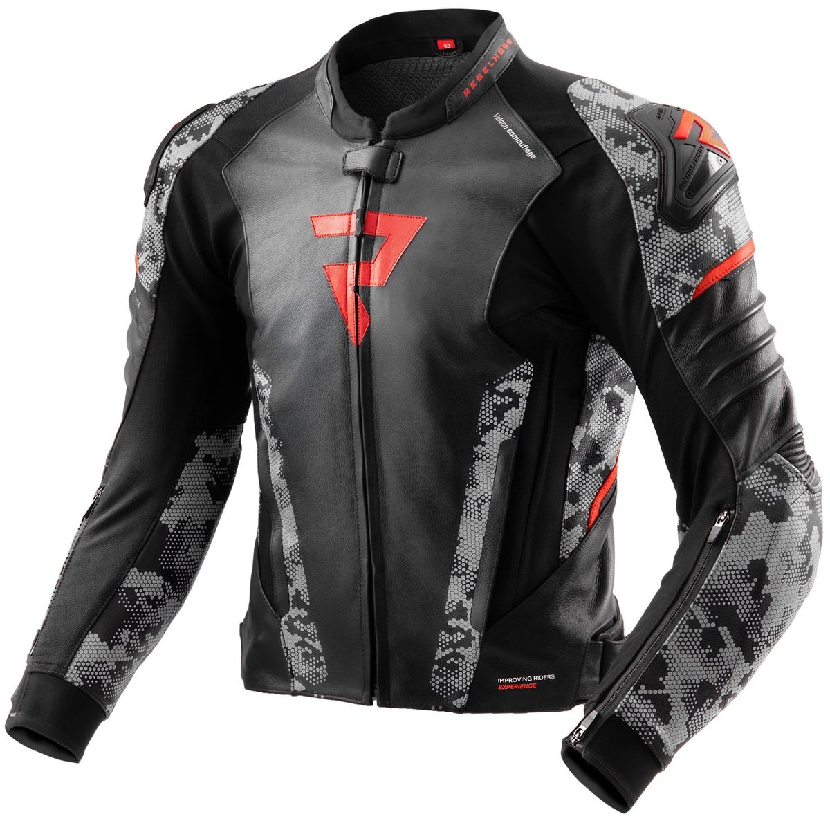 Rebelhorn Veloce Camo Motorleren jas -
