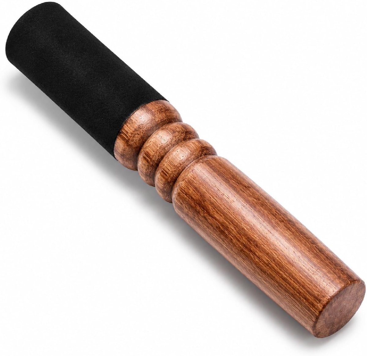 Meditatie Mallet van Perzikhout met Leren Wikkel voor Tibetaanse Klankschaal - Ideaal voor Yoga en Boeddhistische Meditatie, Muzikale Instrumenten voor Ontspanning