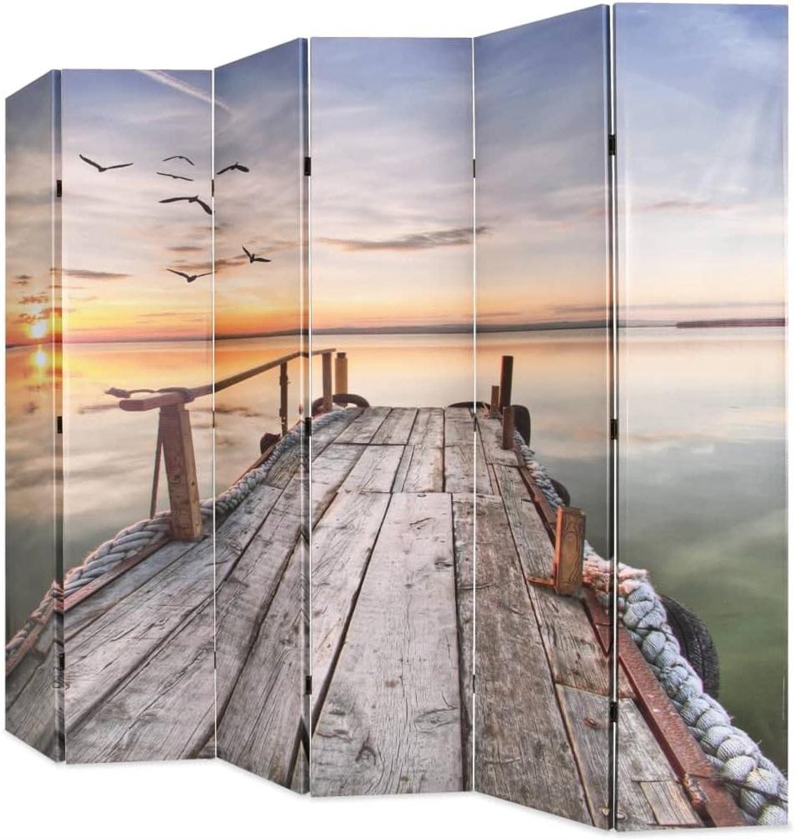 Opvouwbare Ruimteverdeler - Kamer Divider - Privacy Creëren - Dubbelzijdig Bedrukt - 228 cm breed - Meerkleurig