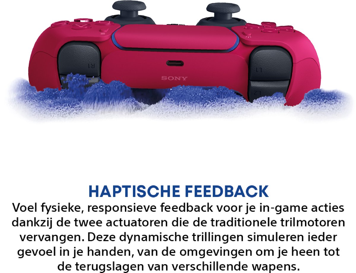 Sony PS5 DualSense Draadloze Controller - Cosmic Red – foto 4