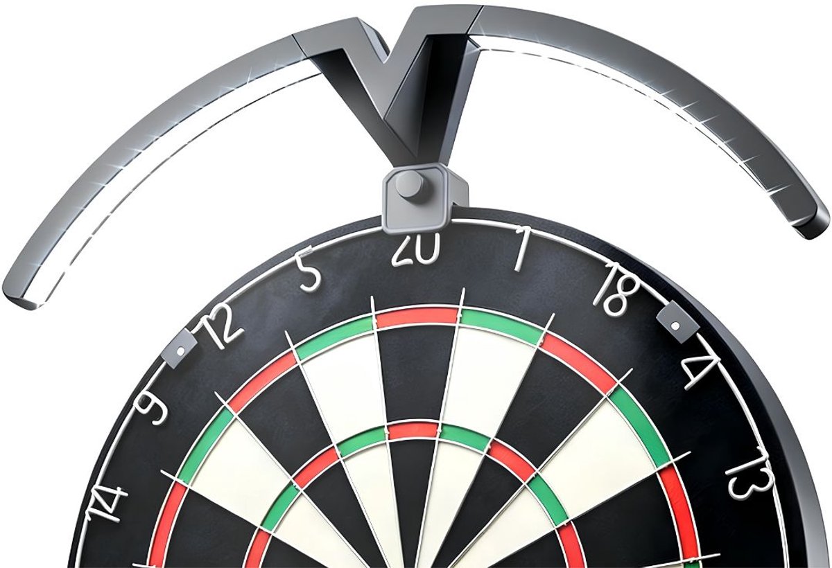 JCP® Dartbord Verlichting - Dart Bord Verlichting - Professionele Verlichting voor Dartbord - Zwart - 46cm x 46cm x 15cm