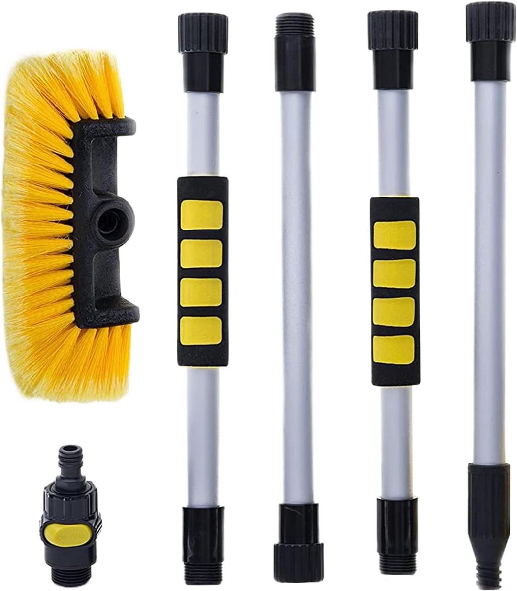 Autowasborstel - Auto Borstel - Auto Reinigen - Krasvrije Borstelharen - 160 cm - Compleet