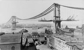 Poster Manhattan Bridge Construction - Large 50x70 - Vintage New York