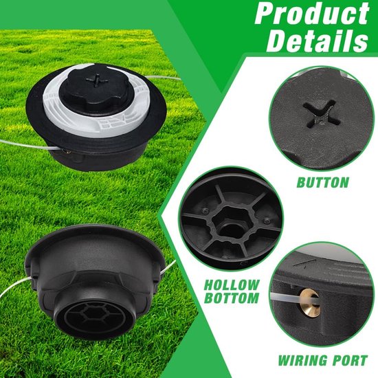 2 stuks AutoCut C6-2 bosmaaierkop geschikt voor Stihl FS38 FS40 FS50 FSE81, Autocut C6-2 trimmerkop, accessoires geschikt voor trimmerkoppen, bosmaaierkop — afbeelding 2