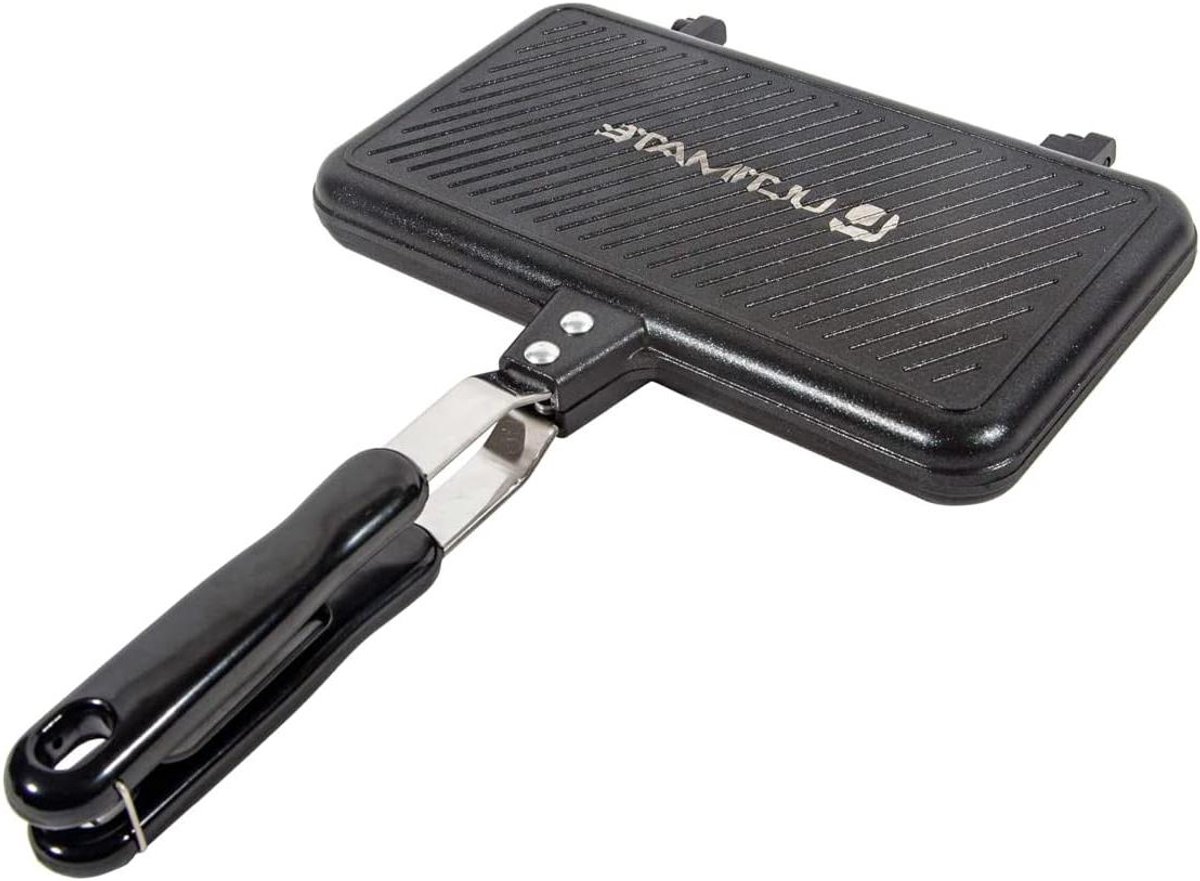 Tosti Maker - Sandwich Pan - Kamperen - Anti-aanbaklaag - 35x24x3cm - Multi