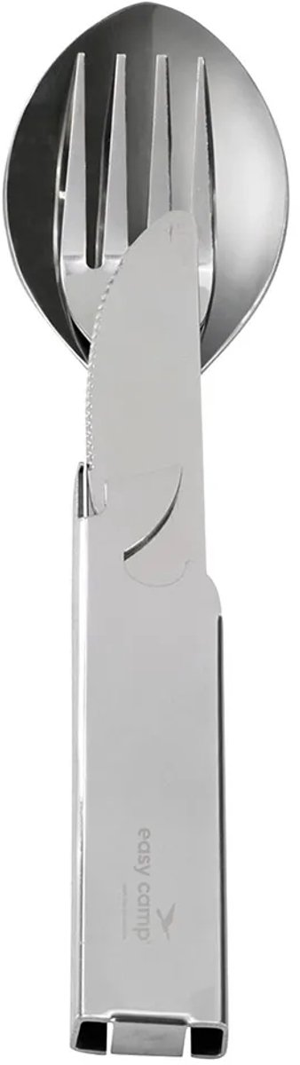 Easycamp Travel Deluxe Bestekset Zilver