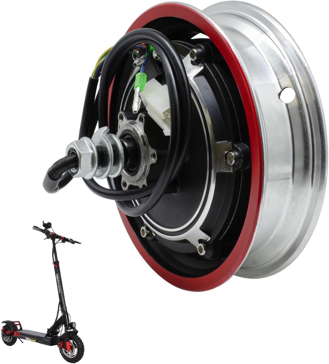 SnelShoppen - Achtermotor voor Kugoo M4/M4 Pro elektrische scooter - 500W motor, krachtige prestaties, vervangingsonderdeel voor kick scooter