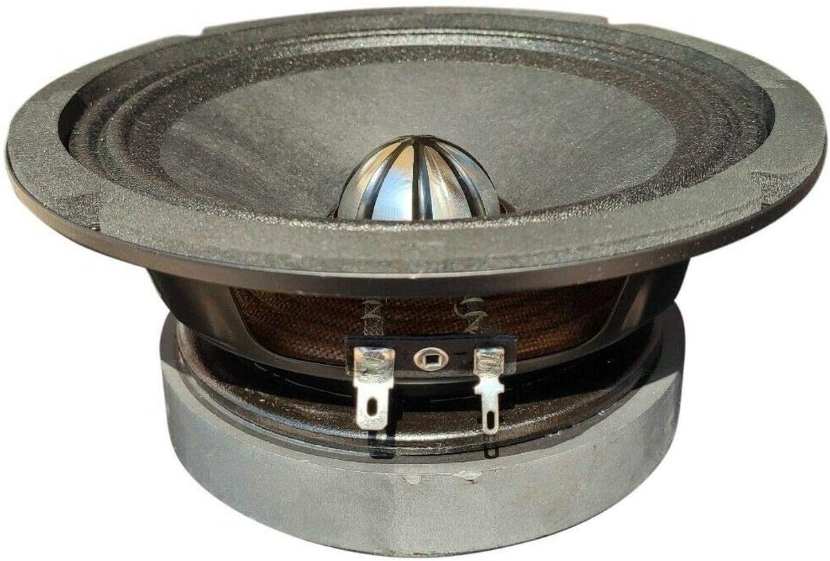 SnelShoppen - 1 Stuk 16.5 cm Midrange Woofer 100 Watt RMS 200 Watt Max 4 Ohm Zwart Papier Cone Auto Geluidssysteem