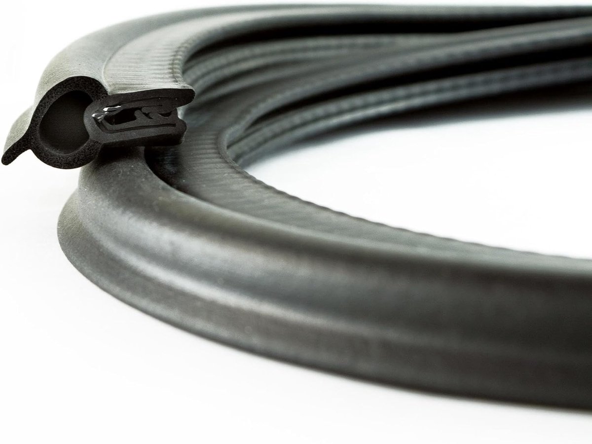 SnelShoppen - EUTRAS KSD2011 Dichtprofiel voor Deur, Kofferbak en Achterklep, 2-4 mm, Zelfklevend Rubber, Duitse Kwaliteit, EU Product, 5 Meter