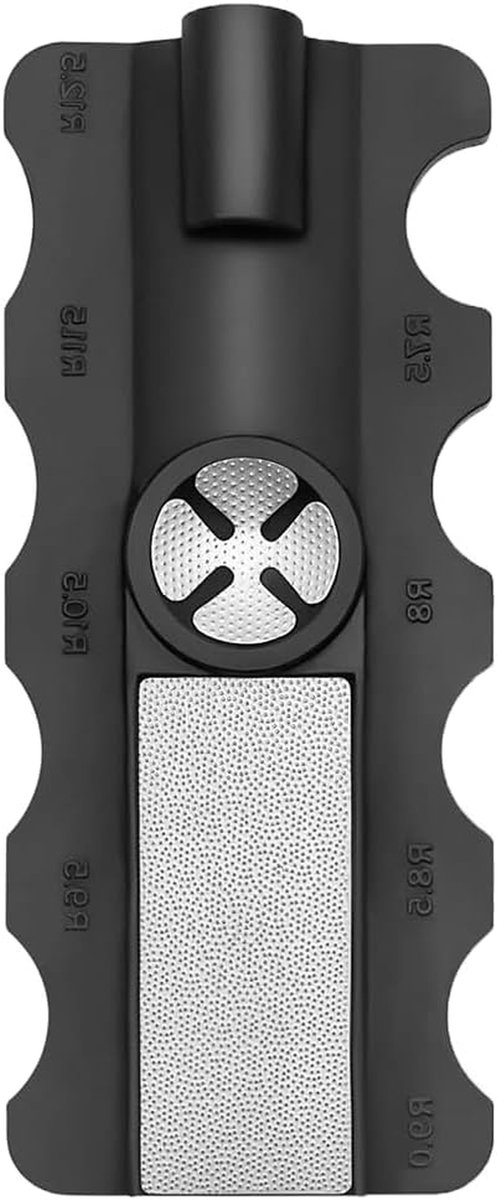 Keu Tip Shaper - Biljart Accessoire - Keu Onderhoud - 5-in-1 Multifunctioneel - 3.15x5.51x0.59IN - Zwart