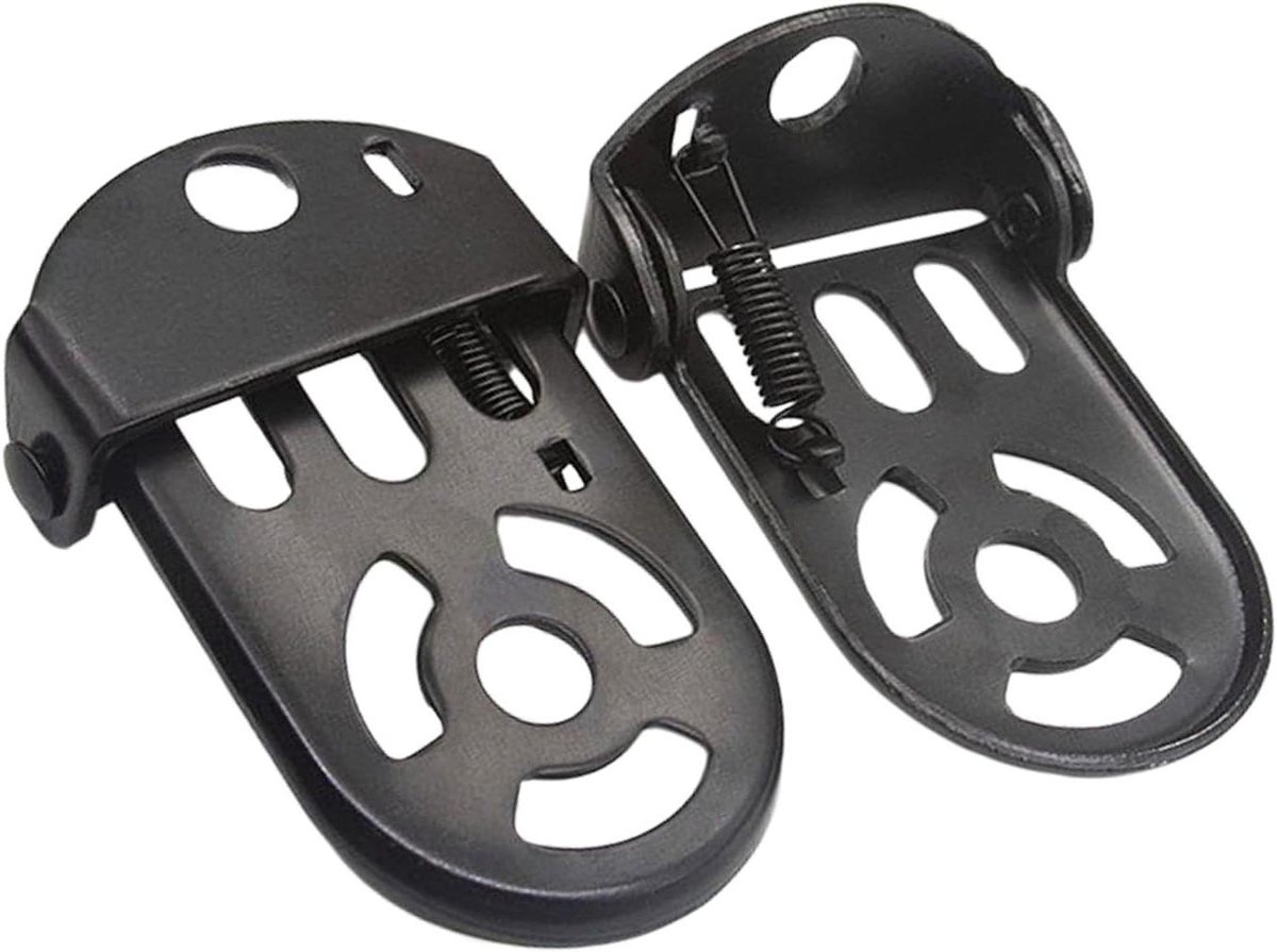 Fiets Pedalen - Voetsteunen Fiets - Veilig Fietsen - Snel Los Te Koppelen - 10 x 7 cm - Zwart
