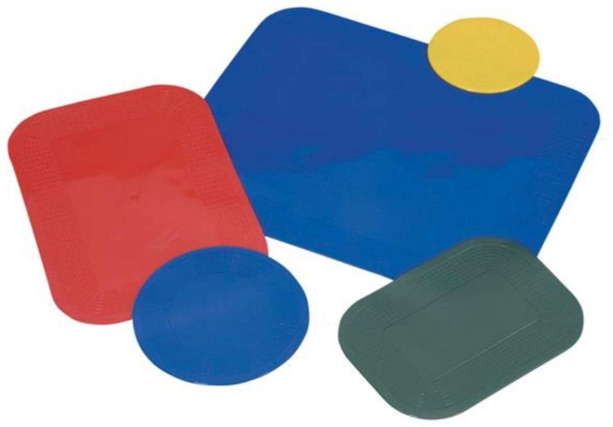 SnelShoppen - Dycem antislip onderlegger rechthoekig 35 x 25 cm rood voor keuken, camping, tuin, kinderen, veilig en stevig gebruik