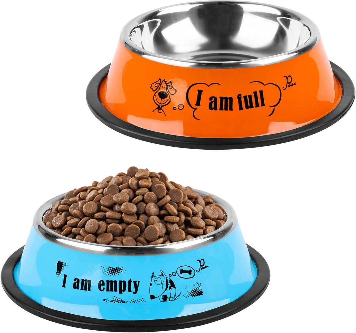 SnelShoppen - Cat Litter Set, Kat Speelgoed, Kat Eten Bak, 2 Stuks, Kat Voederbak, Kat Voeder, Kat Kom, Kattenvoer Set