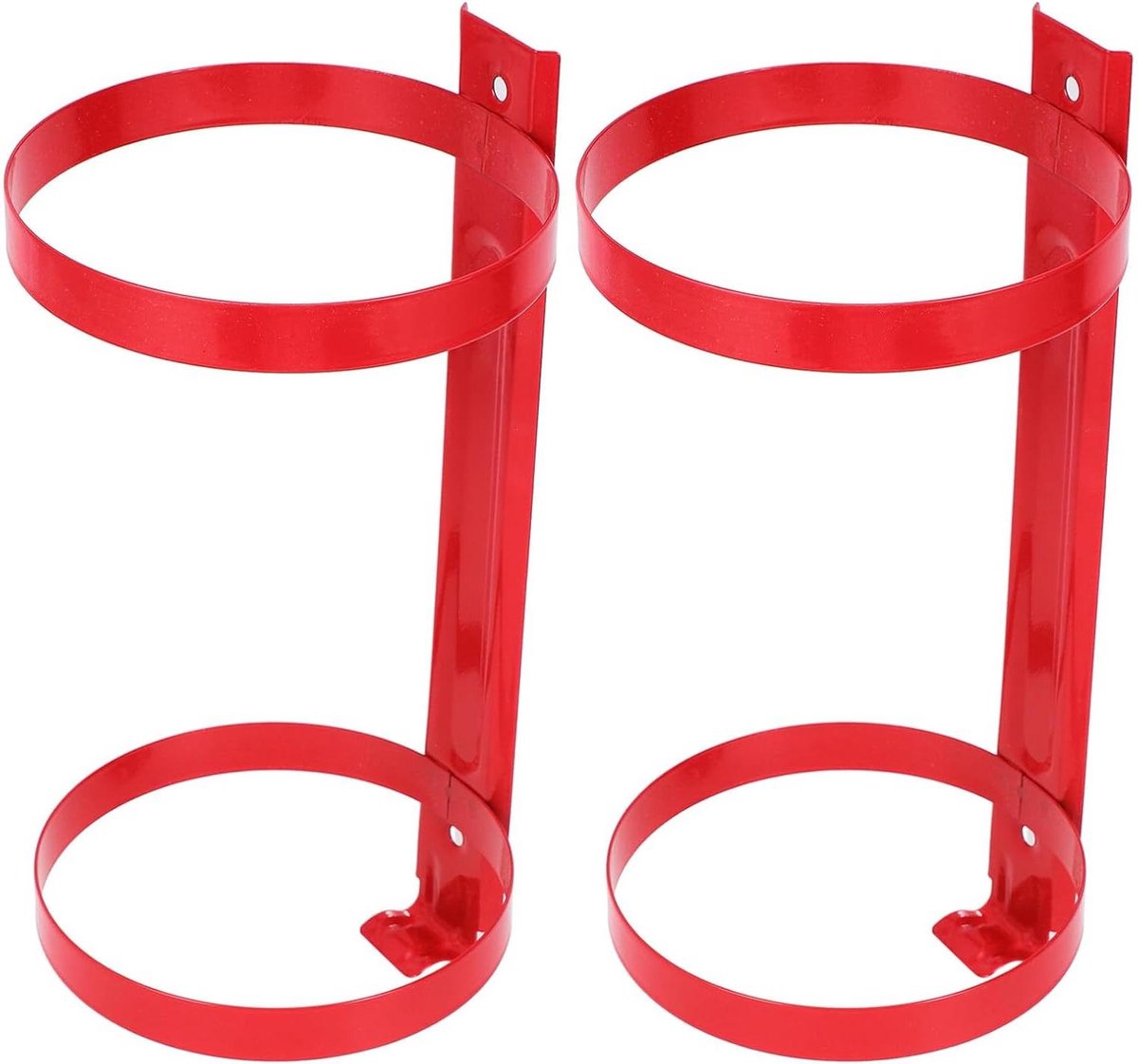 Brandblusser Beugel - Brandblusser Houder - Veiligheid Thuis - Stevig Koolstofstaal - 27 cm - rood