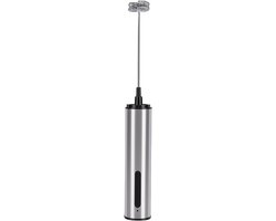Handige Melkopschuimer - Elektrische Mixer - Dranken Bereiden - Roestvrijstalen Garde - USB Oplaadbaar - Zilverkleurig
