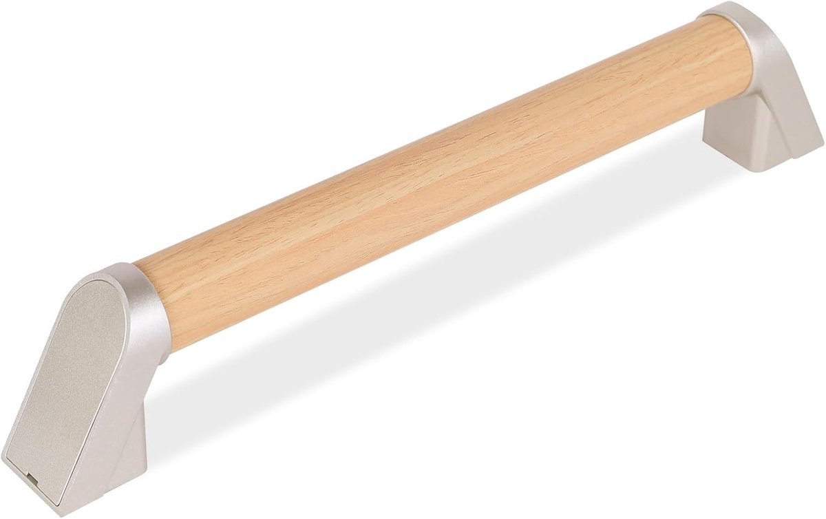 SnelShoppen - Houten Handgreep Badkamer 40 cm - Handgrepen voor Bad en Douche voor Gehandicapten en Ouderen - Waterdichte Anti-slip Veiligheidssteun L
