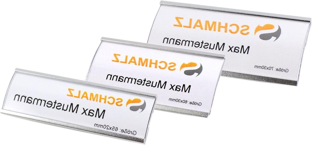 Naambordjes Set - Naam Badges - Persoonlijke Identificatie - Extra Sterke Magneet - 100 Stuks - Zilver