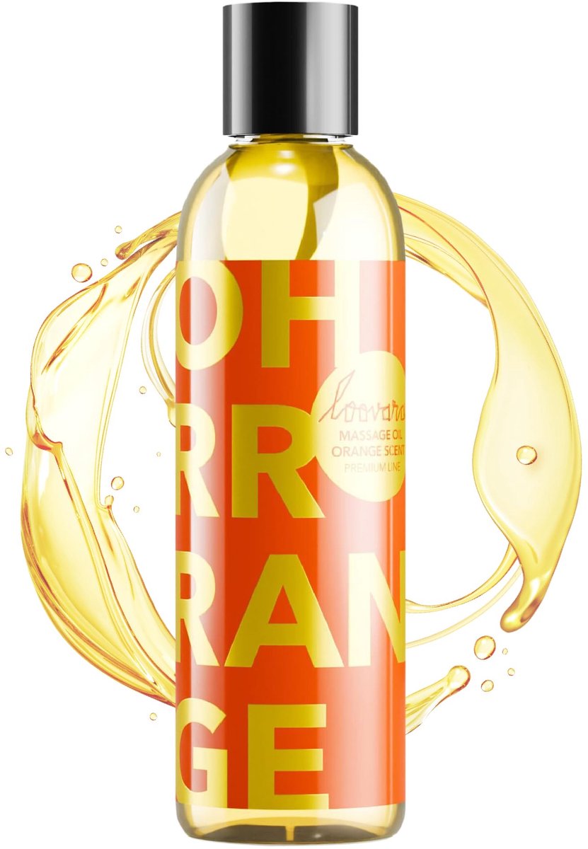 LOOVARA Massageolie OH RRRANGE 150 ml met sinaasappelaroma voor plezierige massages – Premium erotische massageolie