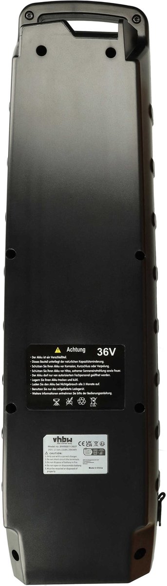 vhbw-accu compatibel met Batavus Razer, Razer Turbo E-Go, Razer E-Go, Pulzar E-Go, Senero E-Go, Zonar E-Go e-bike (11 Ah, 36 V, Li-ion) - zwart