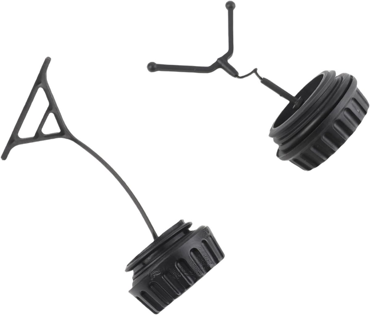Kettingzaag Dop Set - Oliedop Tankdop - Onderhoud Kettingzaag - Duurzaam Kunststof Materiaal - Diameter 5 Cm - Zwart