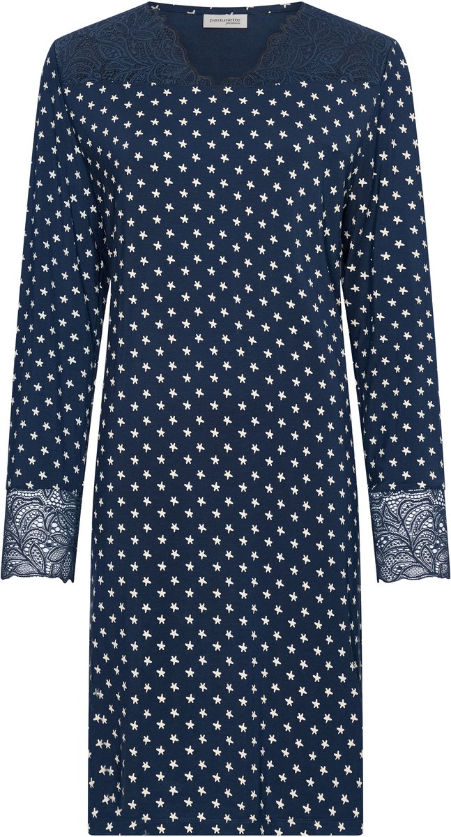 Pastunette Premium - Nachthemd - Blue Mirage - Modal - Blauw - Maat 40