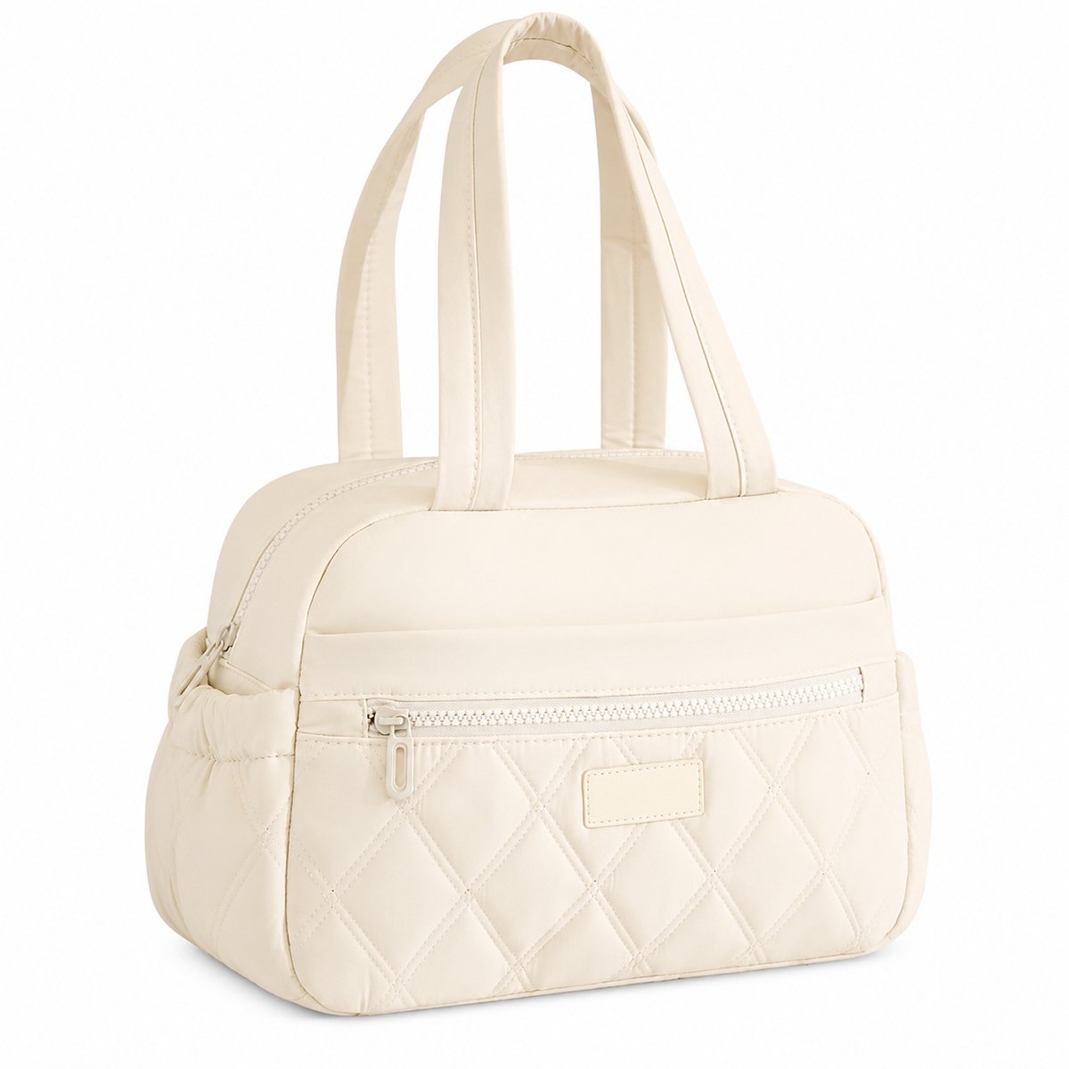 Bobypet - Grote Koeltas en Lunchtas voor Dames - Thermisch Geïsoleerd en Lekvrij - Met Lange Handvatten en Handige Voorvakken - Voor Werk, Picknick en School - Beige