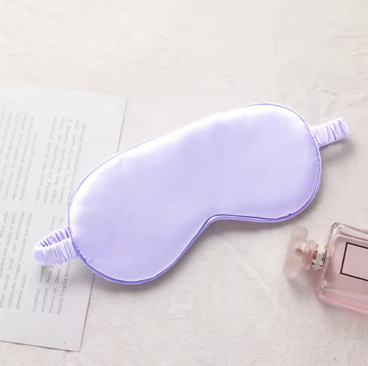 Lila Slaapmasker - Satijnen slaap masker - Reismasker -Paars - Verduisterend - Onderweg - Oogbedekkend - Slaapcomfort - CHPN