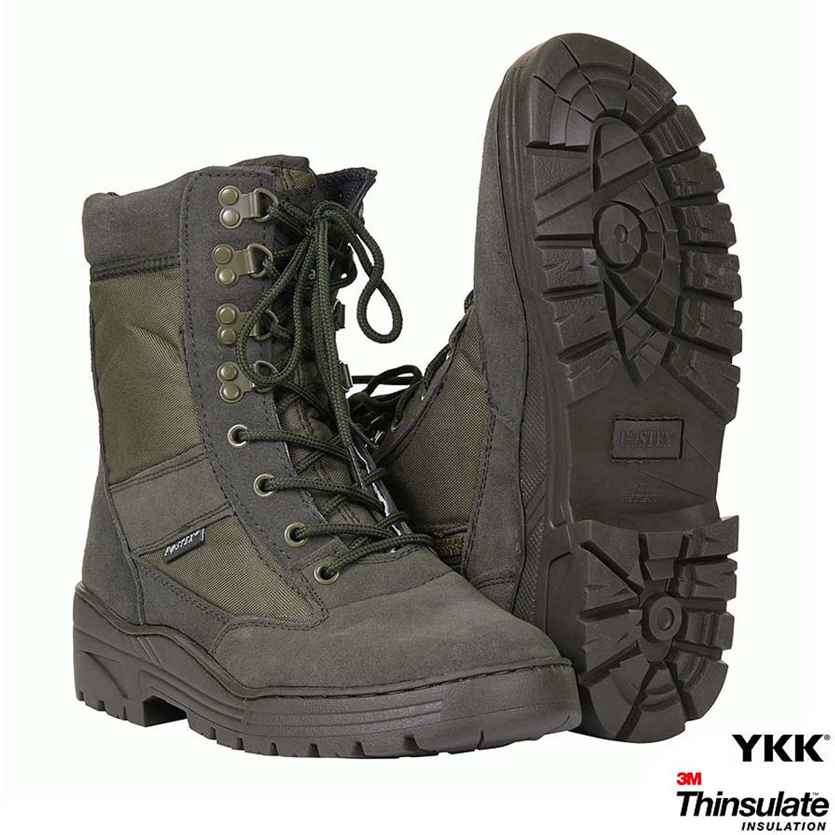 Sniper boots with YKK zipper
