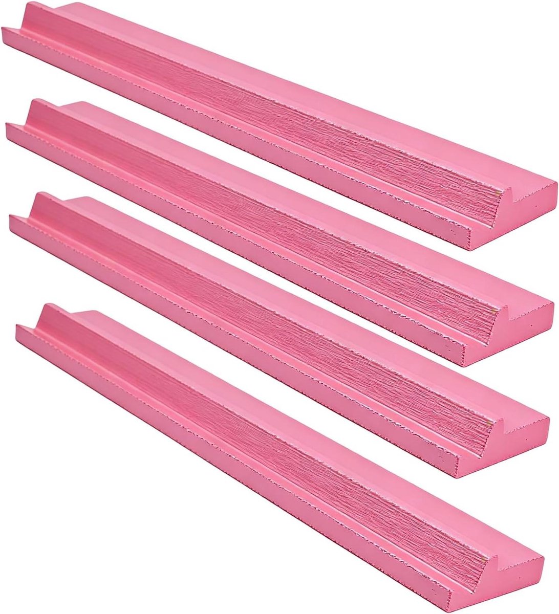 Mahjong Standaarden - Dominostenhouder Steenhouder - Spel Organiseren - Antislip Grip - 44 x 145 x 65 cm - Roze